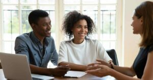 Family discusses financing their dream home